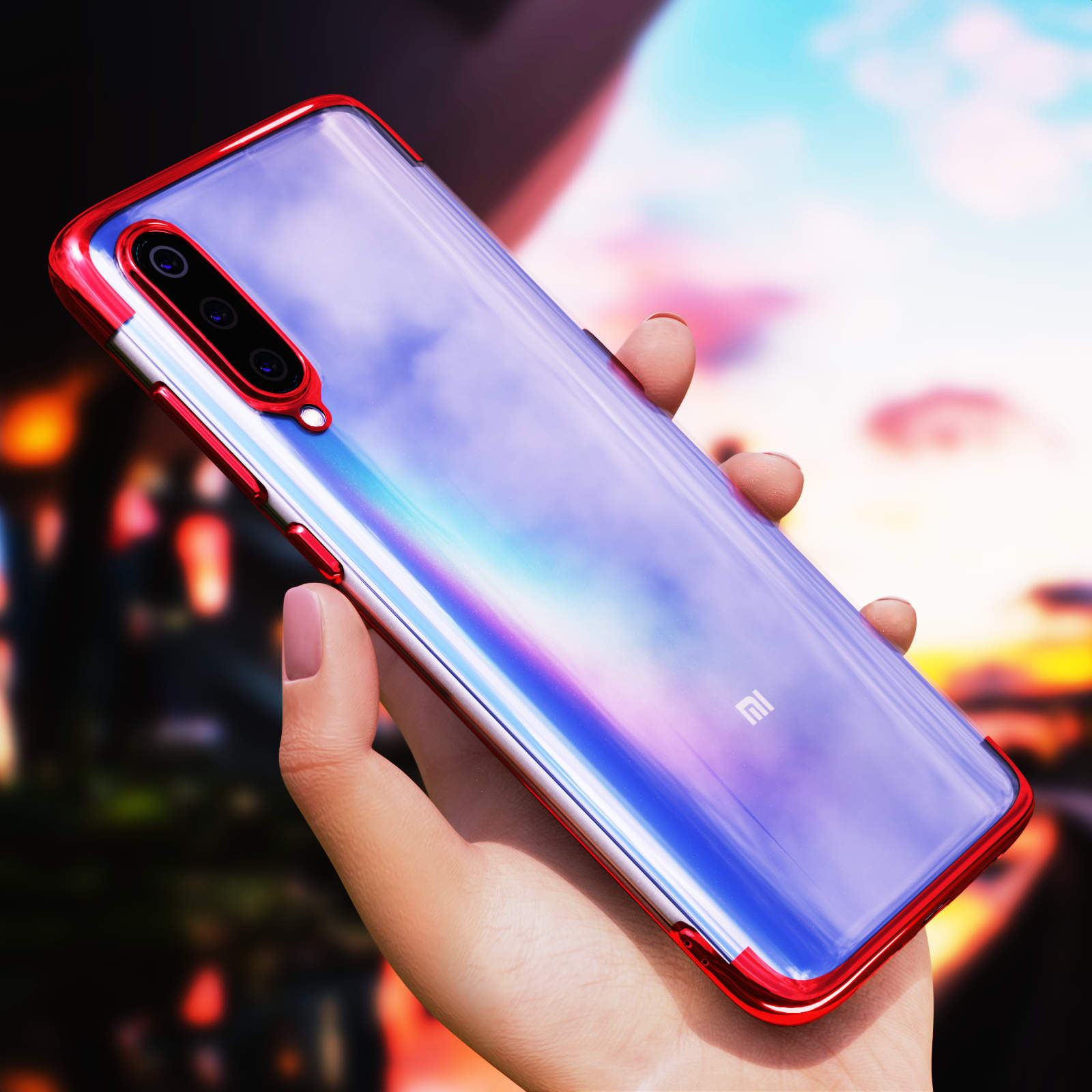 Schutzhülle für Xiaomi Mi 9 SE mit gepanzerter Glasfolie