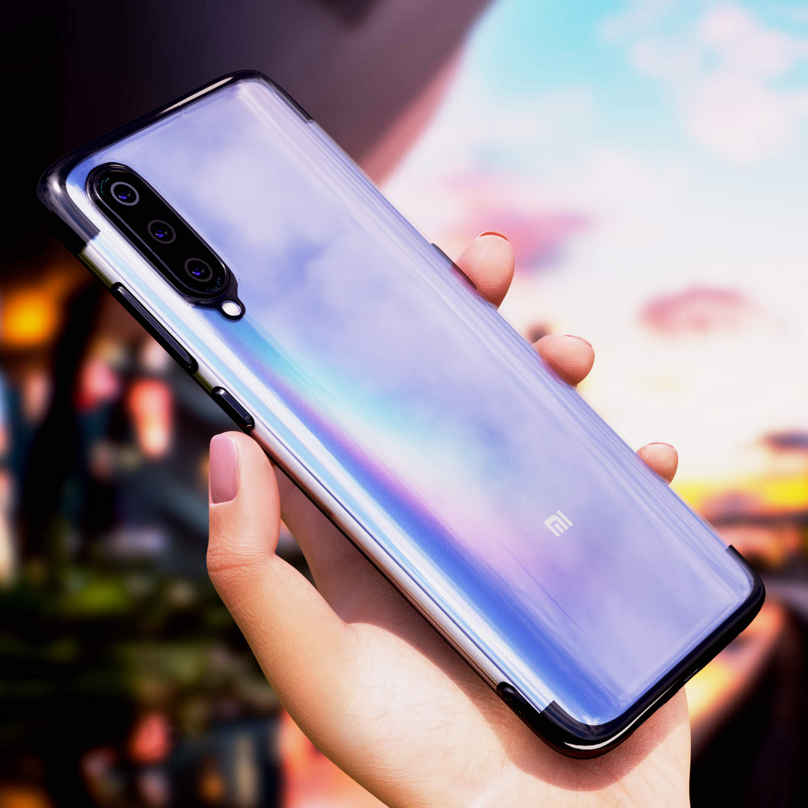 Handy Tasche für Xiaomi Mi 9SE und Schutzpanzer Glasfolie