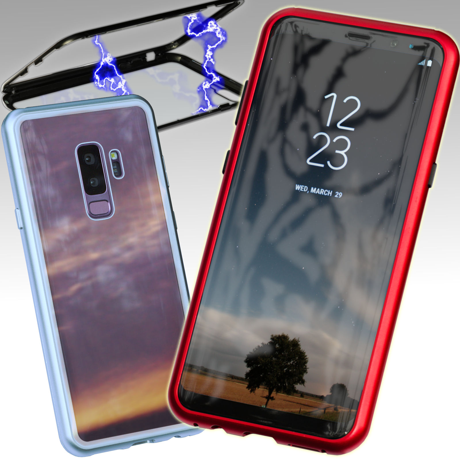 360° Case für Samsung Galaxy S8 S9 Plus S7 Metall