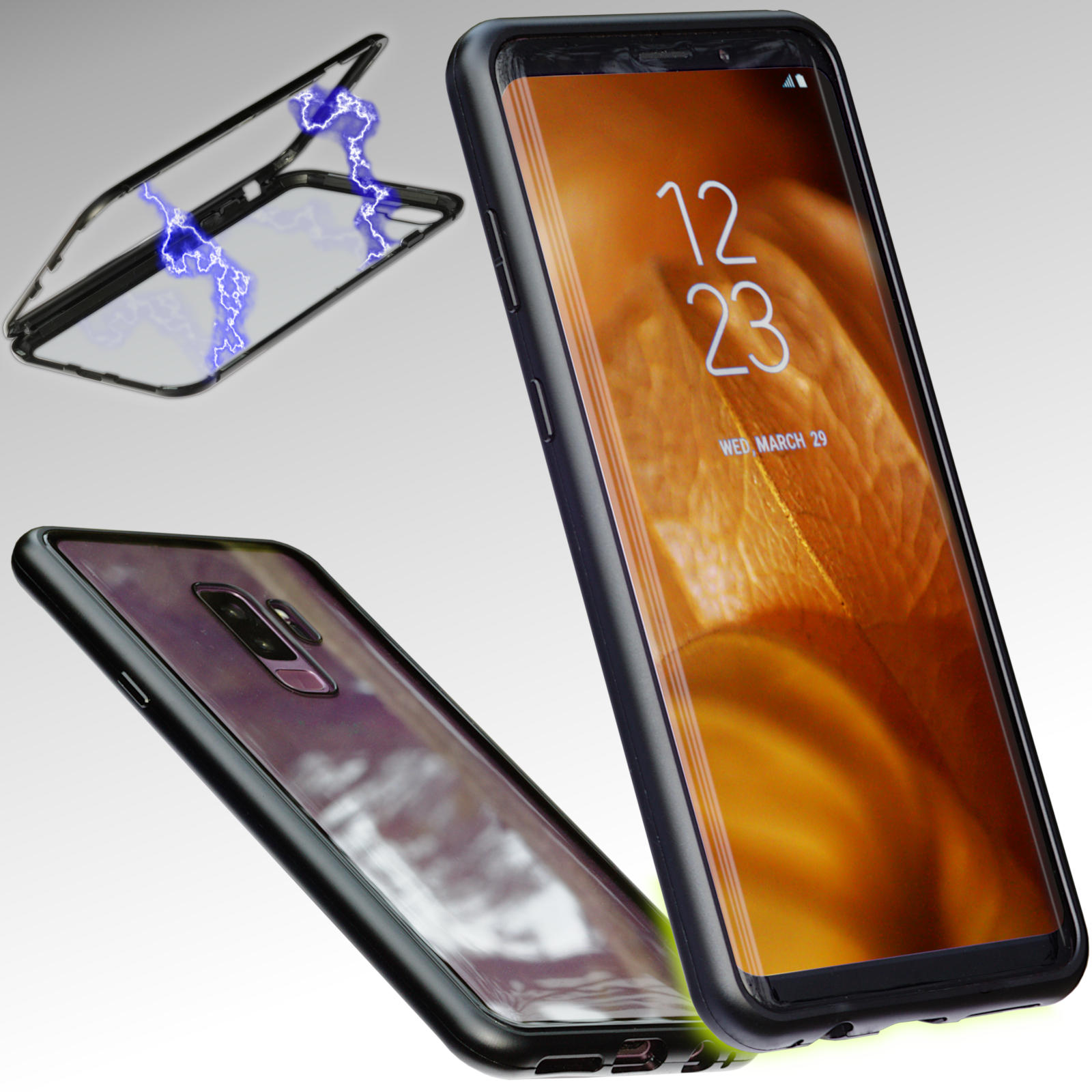 360° Case für Samsung Galaxy S8 S9 Plus S7 Metall
